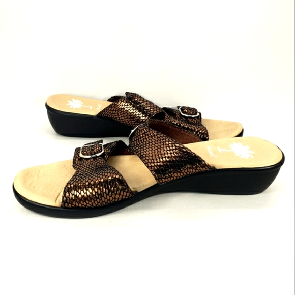 Ingaro NEW! Bucky Metallic Brown, Slip On, Adjustable Straps Sandal. Women's 8M - Picture 9 of 12